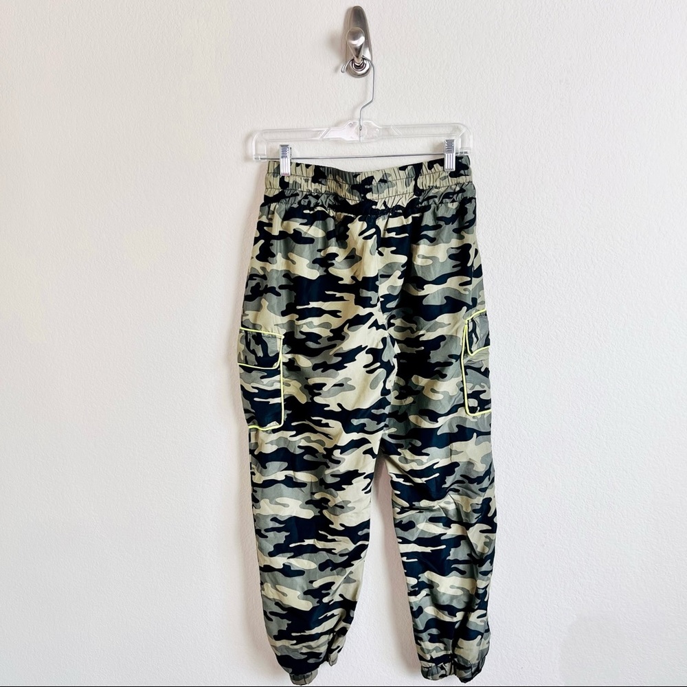 Neon Green & Camouflage Drawstring Joggers - Picture 3 of 16